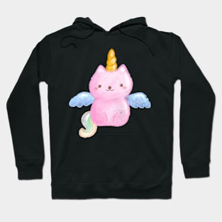 Valentine's day cute cat unicorn Hoodie